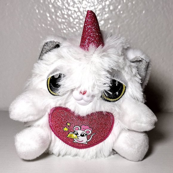 Zuru Rainbowcorns Plush Unicorn Mouse Pink Heart Stuffed Toy 4.5 inch - Picture 1 of 6
